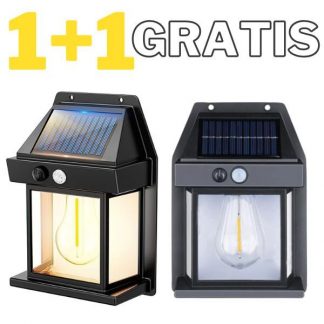 GlowBright napelemes fali lámpa 1+1 AJÁNDÉK