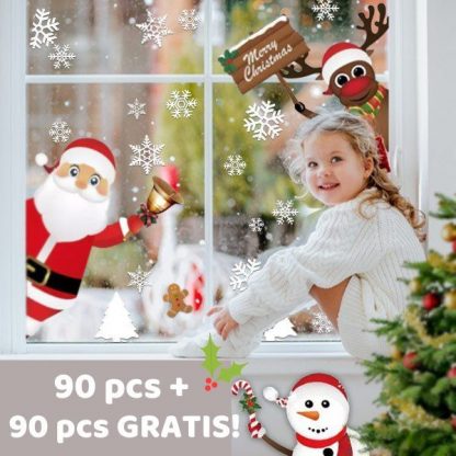 Karácsonyi SantaJoy statikus matricák 90+90 AJÁNDÉK