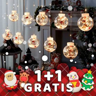 Ragyogó karácsonyi gömbök 1+1 AJÁNDÉK